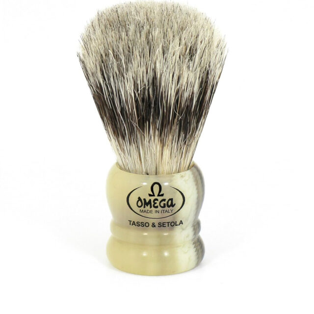 Omega 11047 Pennello da Barba Mix Tasso e Cinghiale