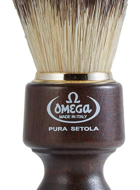 Omega 11126 Pennello da Barba in Legno di Ovangkol
